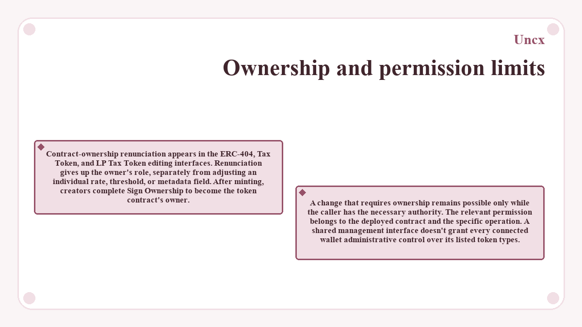 Uncx - Ownership and permission limits - illustration